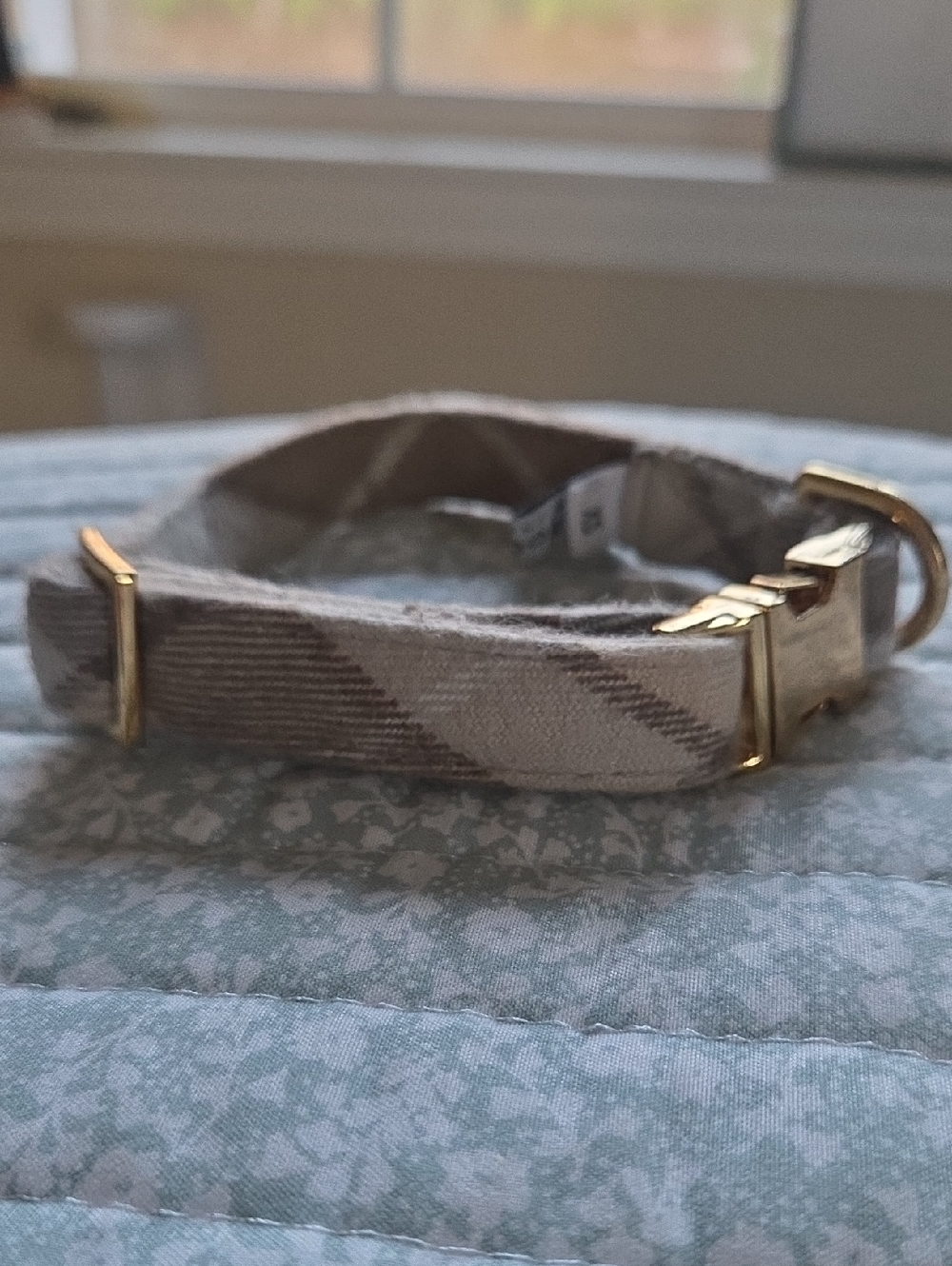Foggy Dog Flannel Plaid Collar